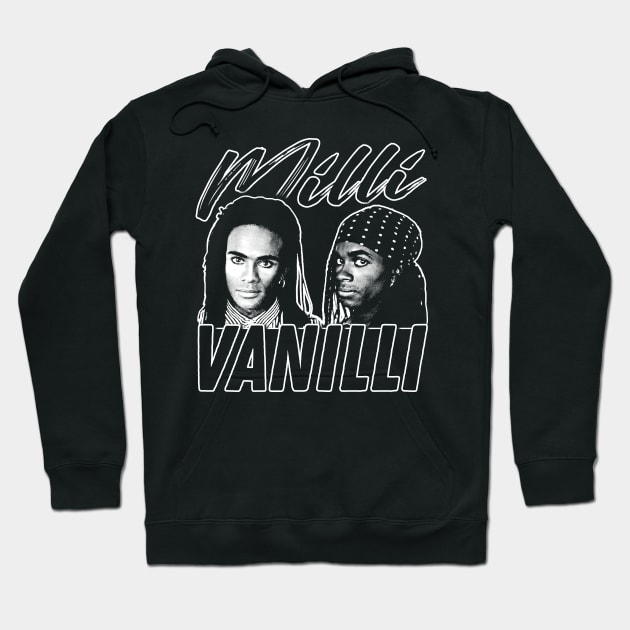 Milli Vanilli - Vintage Look Design Tribute Hoodie by DankFutura